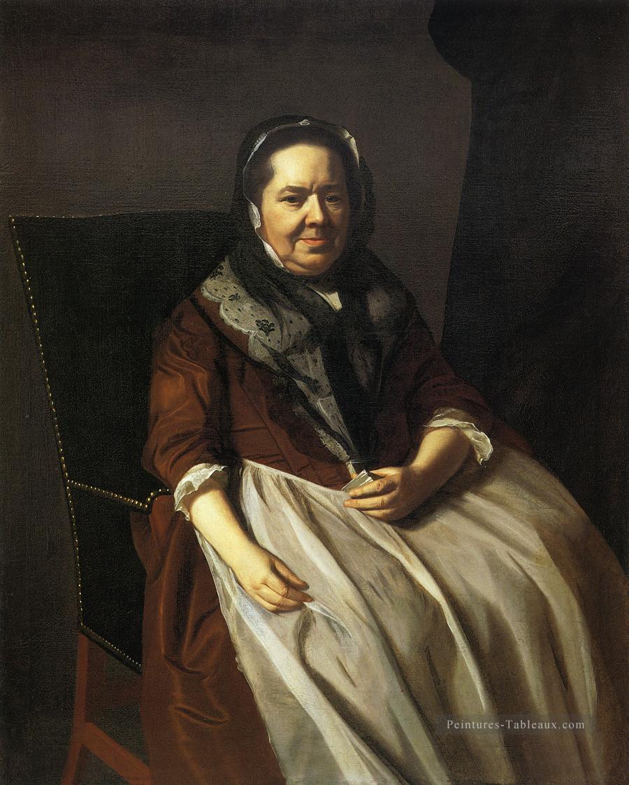 Mme Paul Richard Elizabeth Garland Nouvelle Angleterre Portraiture John Singleton Copley Peintures à l'huile